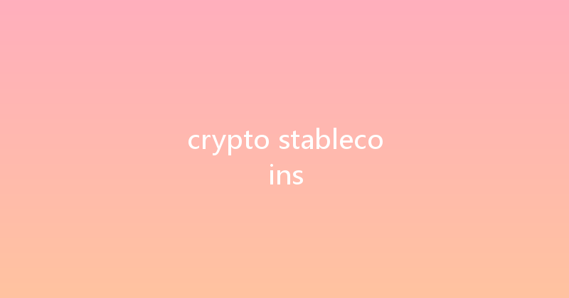 crypto stablecoins 